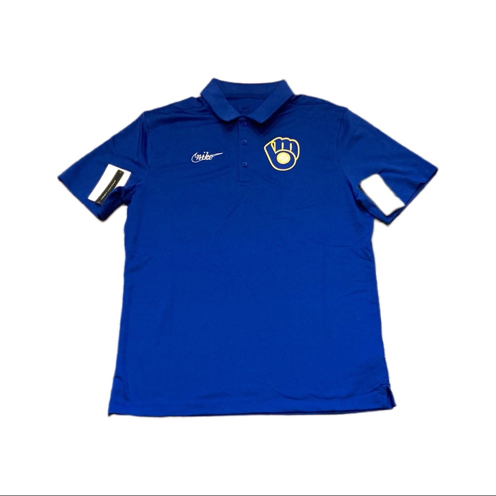 Milwaukee Brewers Nike Men’s Dri Fit Polo Shirt